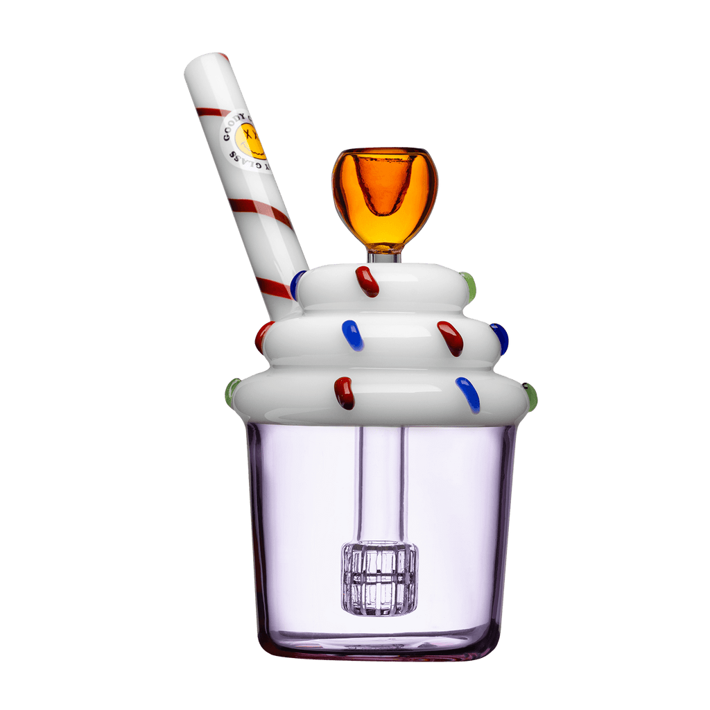 Goody Glass 5” Cupcake Sprinkle Bubbler
