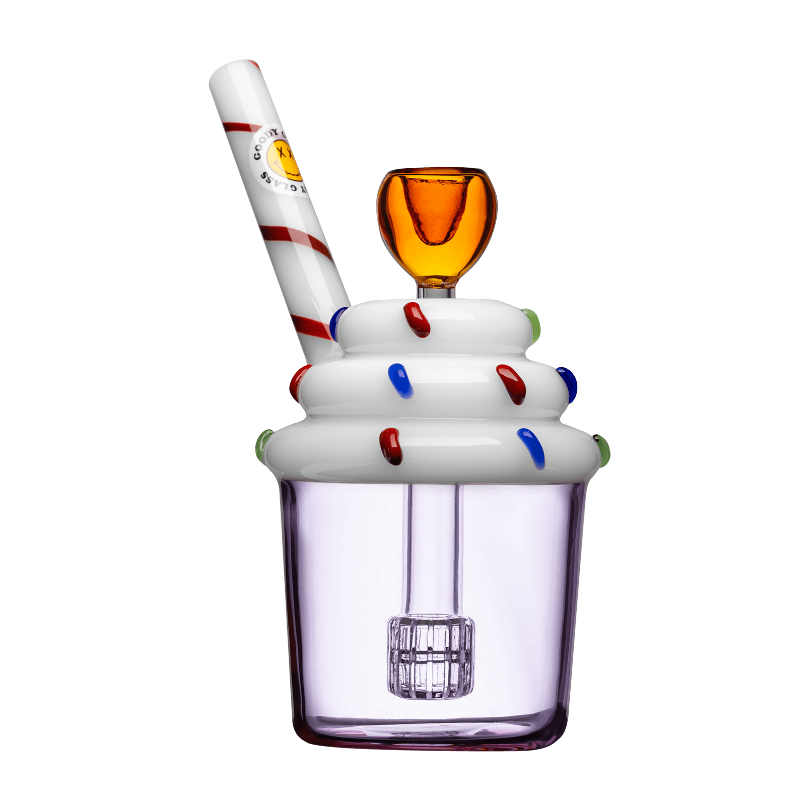 Goody Glass 5” Cupcake Sprinkle Bubbler